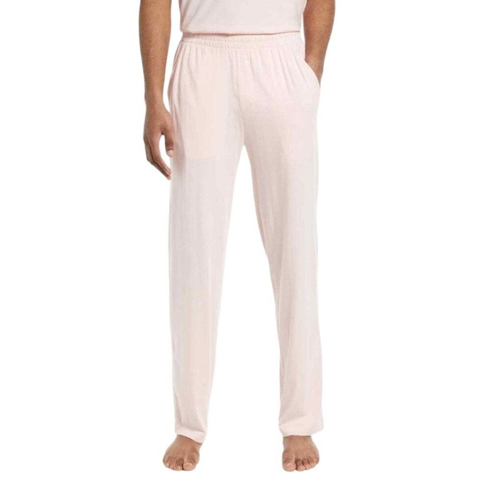 Open Edit Men's Cotton Blend Tapered Pajama Pants in Pink Lotus Size XL NWT